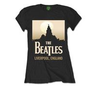 Liverpool England Skinny Fit T Shirt The Beatles Black M