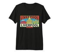 Liverpool England UK Travel Souvenir City Gift Premium T-Shirt