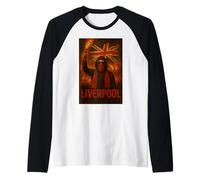 Liverpool England Ultras Bad Boys Fan Men's T-Shirt Raglan Baseball Tee