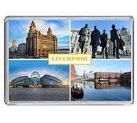 Liverpool England United Kingdom Souvenir Acrylic Fridge Magnet (Standard: 70x45mm)
