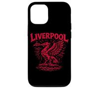 Liverpool England Zine Ink Liver Bird Red Print Case for iPhone 12/12 Pro