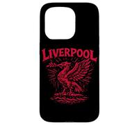 Liverpool England Zine Ink Liver Bird Red Print Case for iPhone 15 Pro