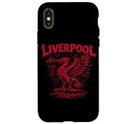 Liverpool England Zine Ink Liver Bird Red Print Case for iPhone X/XS