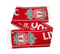 Liverpool Established 1892 Jacquard Knit Scarf Red White - One Size
