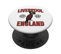 Liverpool Established England 1207 with Detailed Liverbird PopSockets Adhesive PopGrip