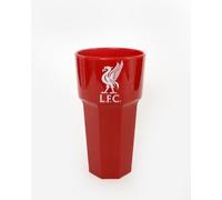 Liverpool F.C. Acrylic Beer Glass, Red with Club Logo, Hexagonal Design