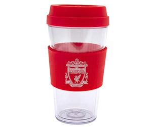 Liverpool F.C. Crest Design Clear Grip Travel Mug For Son Dad Brother Birthday Father's Day