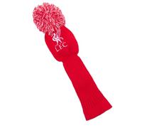 Liverpool F.C. Golf Club Head Cover, Acrylic Yarn, Red and White Pompom, Fits 460cc Driver