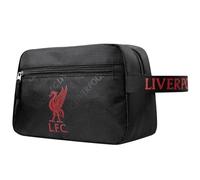 Liverpool F.C. Men's Wash Bag - Hanging Toiletry Bag with Zipped Pocket & Official Club Crest - Travel Essentials for Men - Gifts for Him