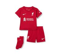 Liverpool F.C. Unisex 2022/23 Season Official Home Game Kit, Tough Red/White, 6-9M