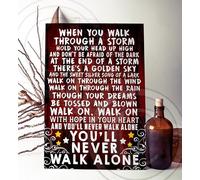 Liverpool Fan Chant | Liverpool Fan gift | You will Never Walk Alone Sign | The Reds, Liverpool Wooden Plaque,