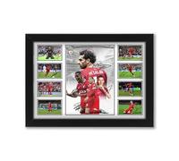Liverpool FC 2025/26 Signed Poster Print, Limited Edition Soccer Collectible, Mo Salah Virgil van Dijk Fan Gift, LFC Wall Art Memorabilia (Framed A4 (30x21cm))