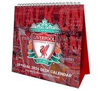LIVERPOOL FC 2026 POSTCARD DESK EASEL CALENDAR
