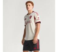 Adidas Liverpool Fc 25/26 Authentic Away Short Sleeve T-shirt Beige L Men