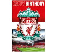 Liverpool FC 3D & Lenticular Birthday Card in Light Red Liverpool FC Light Red