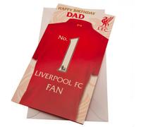 Liverpool F.C. Dad Birthday Card, Happy Birthday Dad Card Liverpool FC, Dad Liverpool Football Club Birthday Card, Happy Birthday Liverpool Card Dad, Multi-coloured, 9 x 5, UTTA2641_1