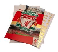 Liverpool Football Club Birthday Card. Comes with Stickers to Personalise your Age and Name, Red