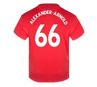 Liverpool FC Boys Alexander-Arnold 66 Poly T-Shirt Red White 6-7 Years