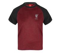Liverpool FC Boy's Kids Poly T-Shirt in Dark Red | Size: 6-7 Years Liverpool FC Dark Red 6-7 Years
