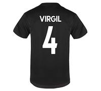 Liverpool FC Boys Virgil 4 Poly T-Shirt Black 6-7 Years