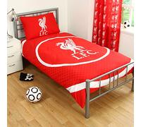 Liverpool FC BULLSEYE SINGLE DUVET SET QUILT COVER LFC CREST FOOTBALL BEDDING