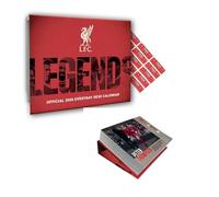 Liverpool FC Calendar 2026 Daily Desk Tear Off Calendar with FREE Organising Stickers Included
