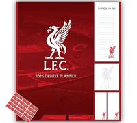 Liverpool FC Calendar 2026 Family Organiser 4 Columns Deluxe Planner with Notes & FREE Organisational Stickers Included