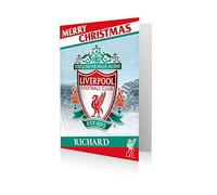 Liverpool FC Christmas Card Personalised - Personalise Any Name or Relation