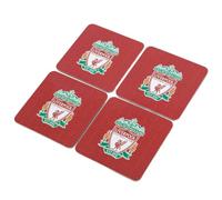 Liverpool FC Cork Coaster (Pack of 4) (One Size) (Red/Green)