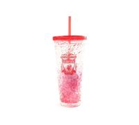 Liverpool Fc Crest 600Ml Freezer Cup With Straw Red (One Size)