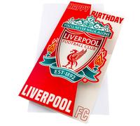 Liverpool FC Crest Birthday Card in Red Liverpool FC Red