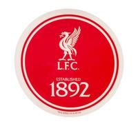 Liverpool FC Crest Car Sticker (One Size) (Red/White)