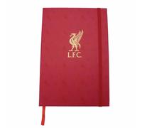 Liverpool FC Gold Crest A5 Notebook, Notebooks, Lined Pages, Sports, Gift