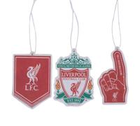 Liverpool FC Hand Hanging Car Air Freshener (Pack of 3) (One Size) (Red/Green/White)