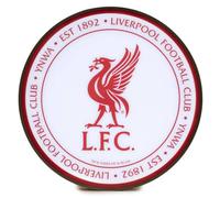 Liverpool FC LED Wall Light, 30 cm x 30 cm, White LED with Red Crest, YNWA Design