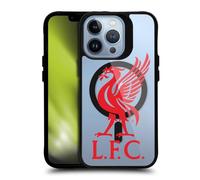 Liverpool FC LFC Liverbird Oversized Logo Icon Black Shockproof Bumper Case [Military Grade Protection] Compatible with Apple iPhone 13 Pro and Compatible with MagSafe