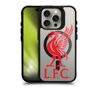 Liverpool FC LFC Liverbird Oversized Logo Icon Black Shockproof Bumper Case [Military Grade Protection] Compatible with Apple iPhone 15 Pro and Compatible with MagSafe