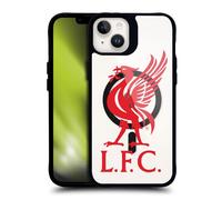 Liverpool FC LFC Liverbird Oversized Logo Icon Black Shockproof Bumper Case [Military Grade Protection] Compatible with Apple iPhone 14 Plus and Compatible with MagSafe