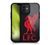 Liverpool FC LFC Liverbird Oversized Logo Icon Black Shockproof Bumper Case [Military Grade Protection] Compatible with Apple iPhone 12 / iPhone 12 Pro and Compatible with MagSafe