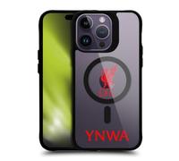Liverpool FC LFC Liverbird YNWA Logo Icon Black Shockproof Bumper Case [Military Grade Protection] Compatible with Apple iPhone 14 Pro Max and Compatible with MagSafe