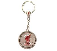 Liverpool FC Liver Bird Spinner Keyring, Silver/Red, One size