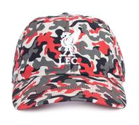 Liverpool FC Melee Camouflage Cap, Red and Grey Camo Pattern with LFC Logo