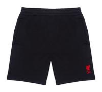 Liverpool FC Men's Adults Fleece Jogger Shorts in Black | Size: 2XL Liverpool FC Black 2XL
