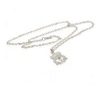 Liverpool FC Men's Crest Silver Plated Pendant & Chain Liverpool FC Silver One Size