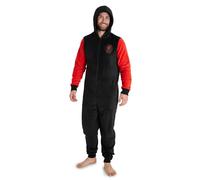 Liverpool FC Men's Onesie Loungewear in Black | Size: Medium Liverpool FC Black M