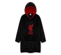 Liverpool FC Men's Oversized Hooded Poncho in Black Liverpool FC Black One Size