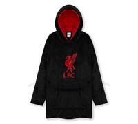 Liverpool FC Men's Oversized Hooded Poncho in Black Liverpool FC Black One Size