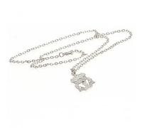 Liverpool FC Men's Silver Plated Crest Pendant & Chain Liverpool FC Silver One Size