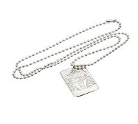 Liverpool FC Men's Silver Plated Dog Tag & Chain Liverpool FC Silver One Size