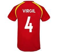 Liverpool FC Mens Virgil 4 Poly T-Shirt Red LFC XXL